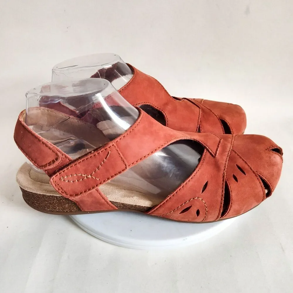 Earth Origins Birdline Coral Mary Janes Leather Size 9 Comfort‎ Flats Academia